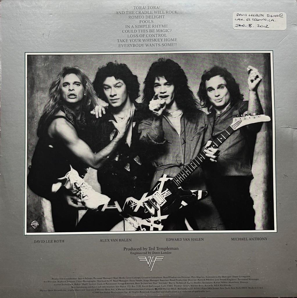 Van Halen: David Lee Roth Signed "Women & Children First" Album (Epperson) - 3