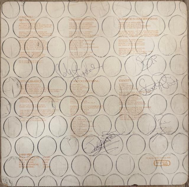 X-Ray Spex Fully Signed "Germ Free Adolescents" LP Album (5 Sigs) (JSA) (1 of 4)