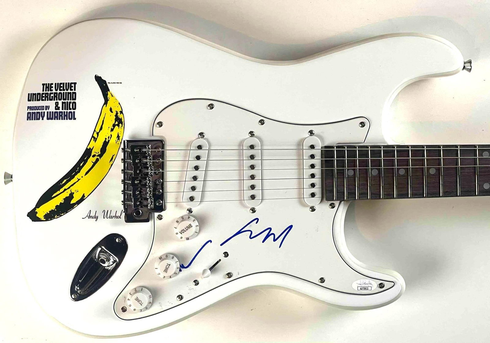 The Velvet Underground: Lou Reed Signed Custom Fender-Style Guitar w/ “Banana” Album Art (1 of 4)