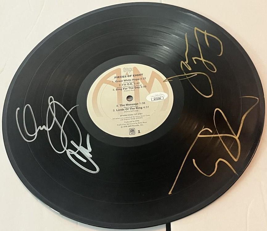 Styx Signed "Pieces of Eight" LP Album (4 Sigs) (JSA) (1 of 3)