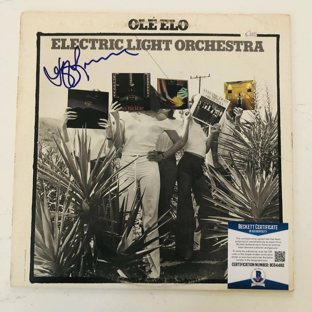 Electric Light Orchestra: Jeff Lynne Signed "OLE ELO"LP Album (Beckett) (1 of 1)