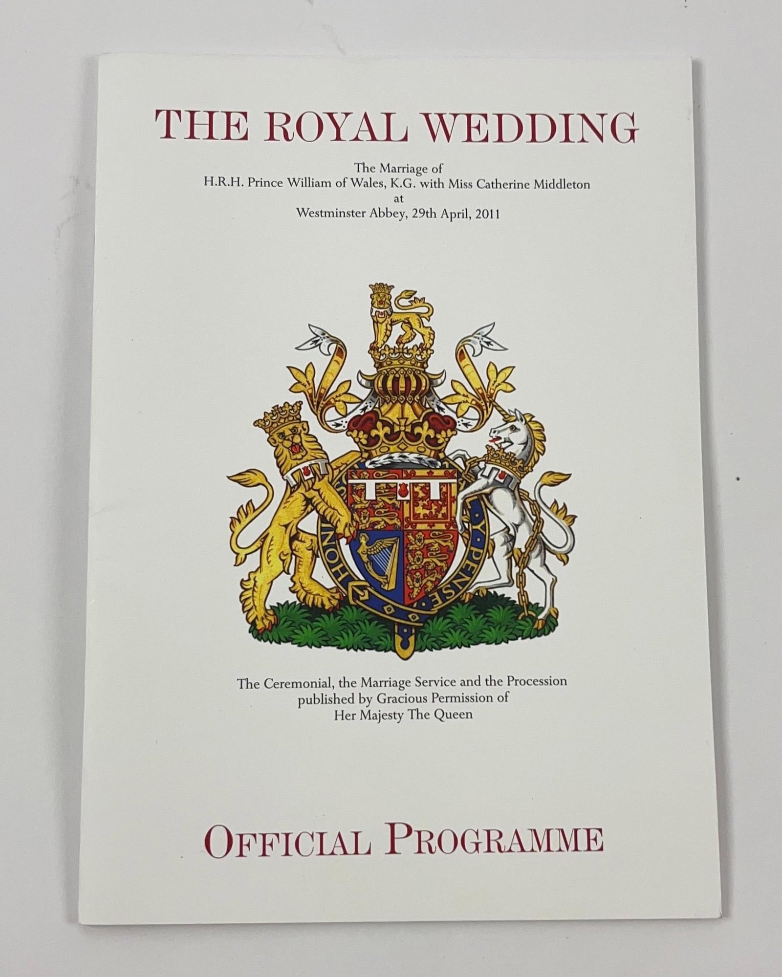 The Royal Wedding Official Program & Limited-Edition Royal Wedding Sunday Telegraph Newspaper (1 of 4)