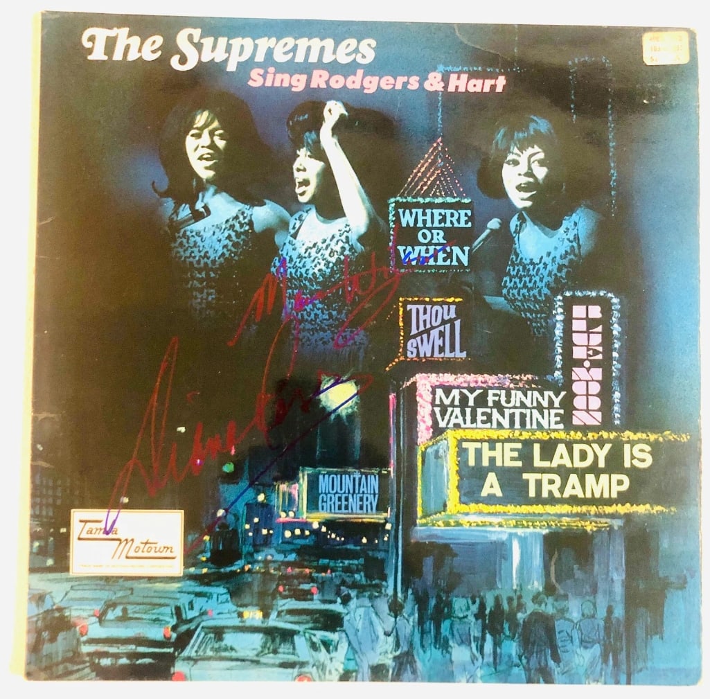 The Supremes: Diana Ross & Mary Wilson Signed "The Supremes Sing Rodgers & Hart" Album (BAS) (1 of 1)