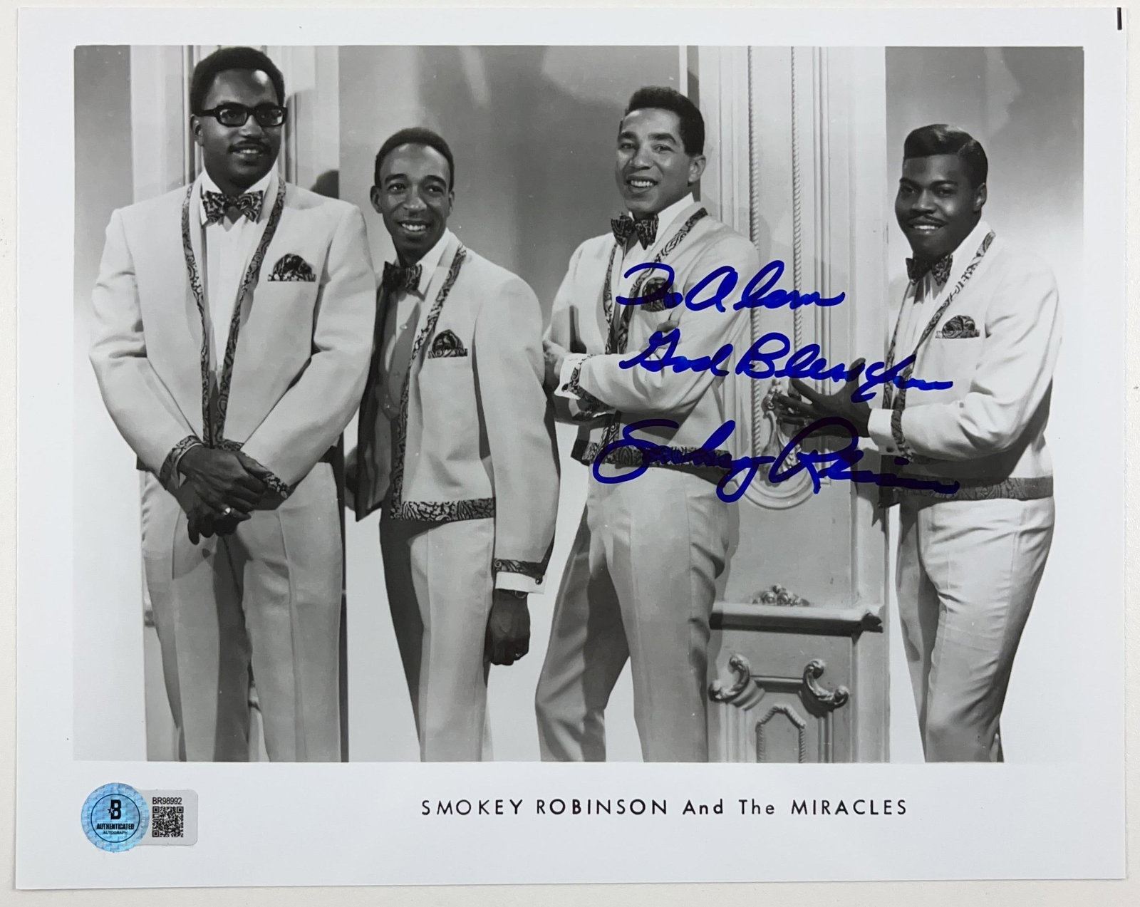 Smokey Robinson Signed 8" x 10" Promo Photo (Beckett Authentication) (1 of 2)
