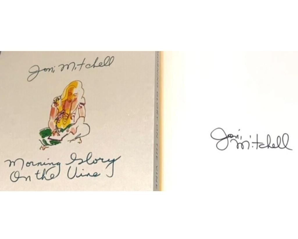 Joni Mitchell Signed "Morning Glory on the Vine" Limited Edition Book (Third Party Guaranteed) - 2