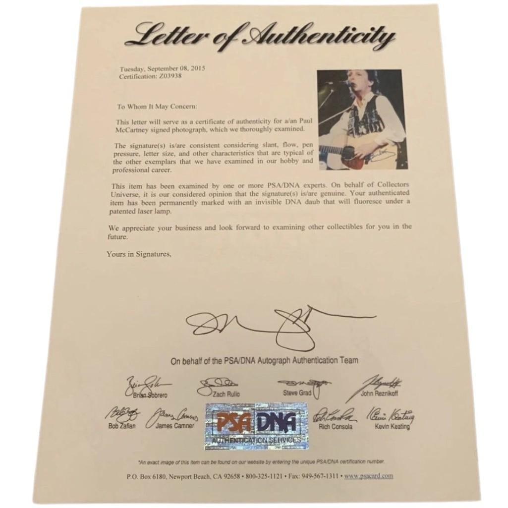 The Beatles: Paul McCartney Signed Oversized 20" x 16" Photo (PSA DNA & Beckett Authentication) - 4