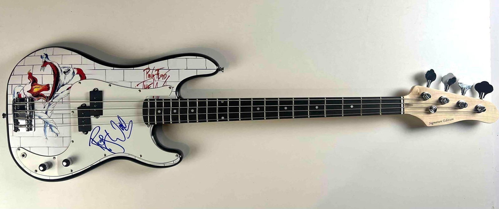Pink Floyd: Roger Waters In-Person Signed Custom Bass Guitar w/ “The Wall” Album Artwork - 2