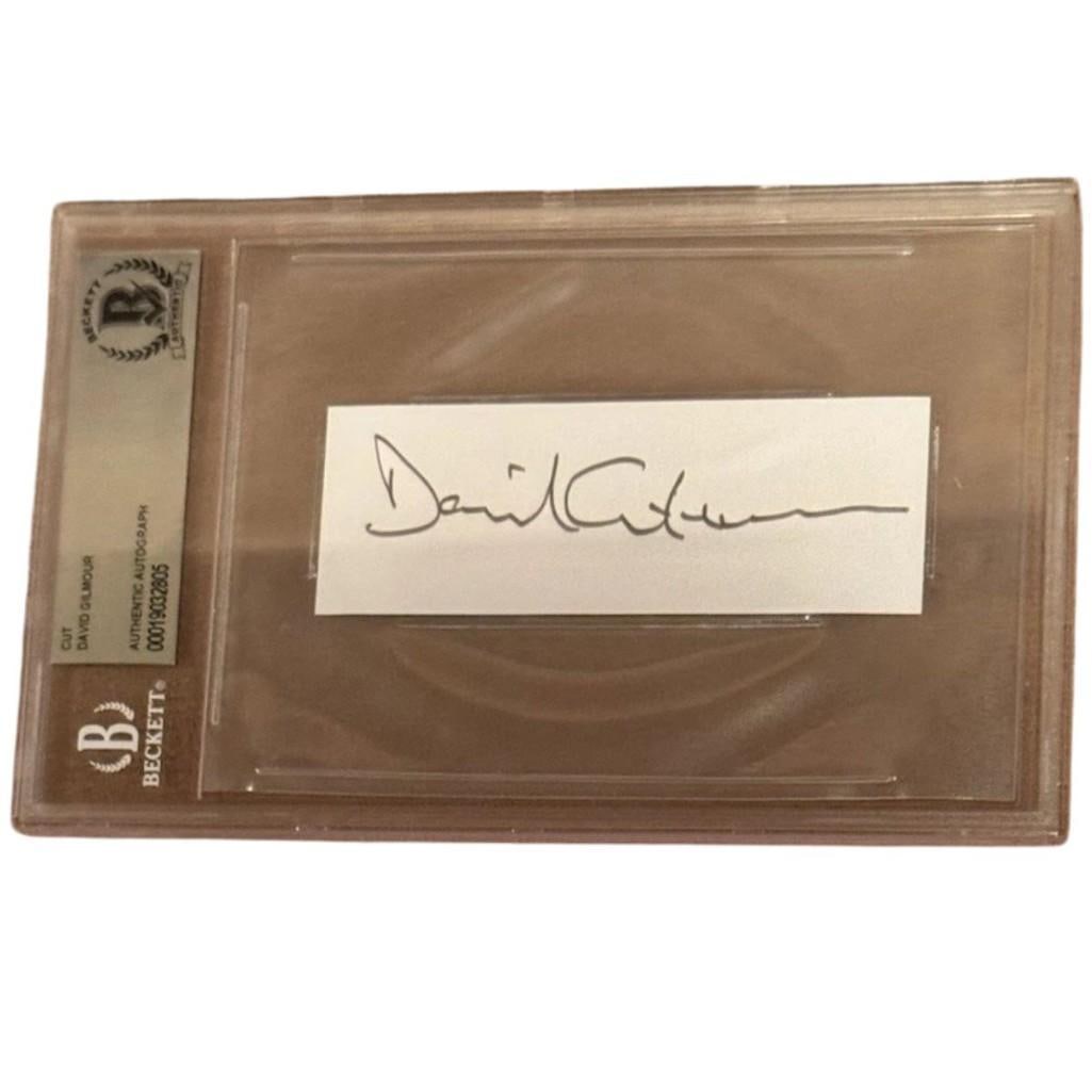 Pink Floyd Complete Set of (5) Autographs Including Syd Barrett (Beckett & Floyd Authentication) - 3