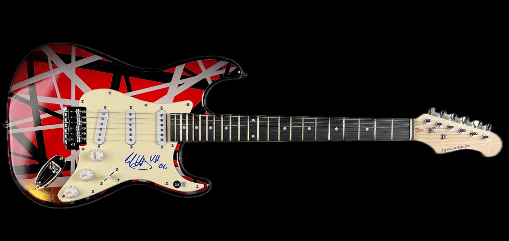 Eddie Van Halen Signed "Frankenstrat" Style Custom Guitar (Beckett/BAS Authentication) - 2