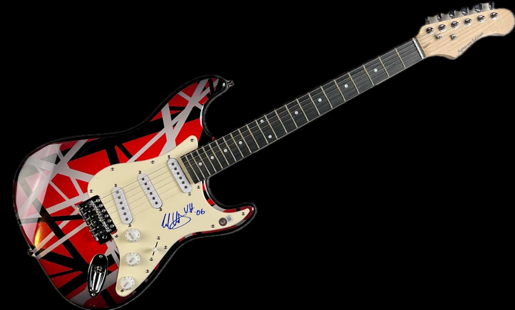 Eddie Van Halen Signed "Frankenstrat" Style Custom Guitar (Beckett/BAS Authentication) - 3