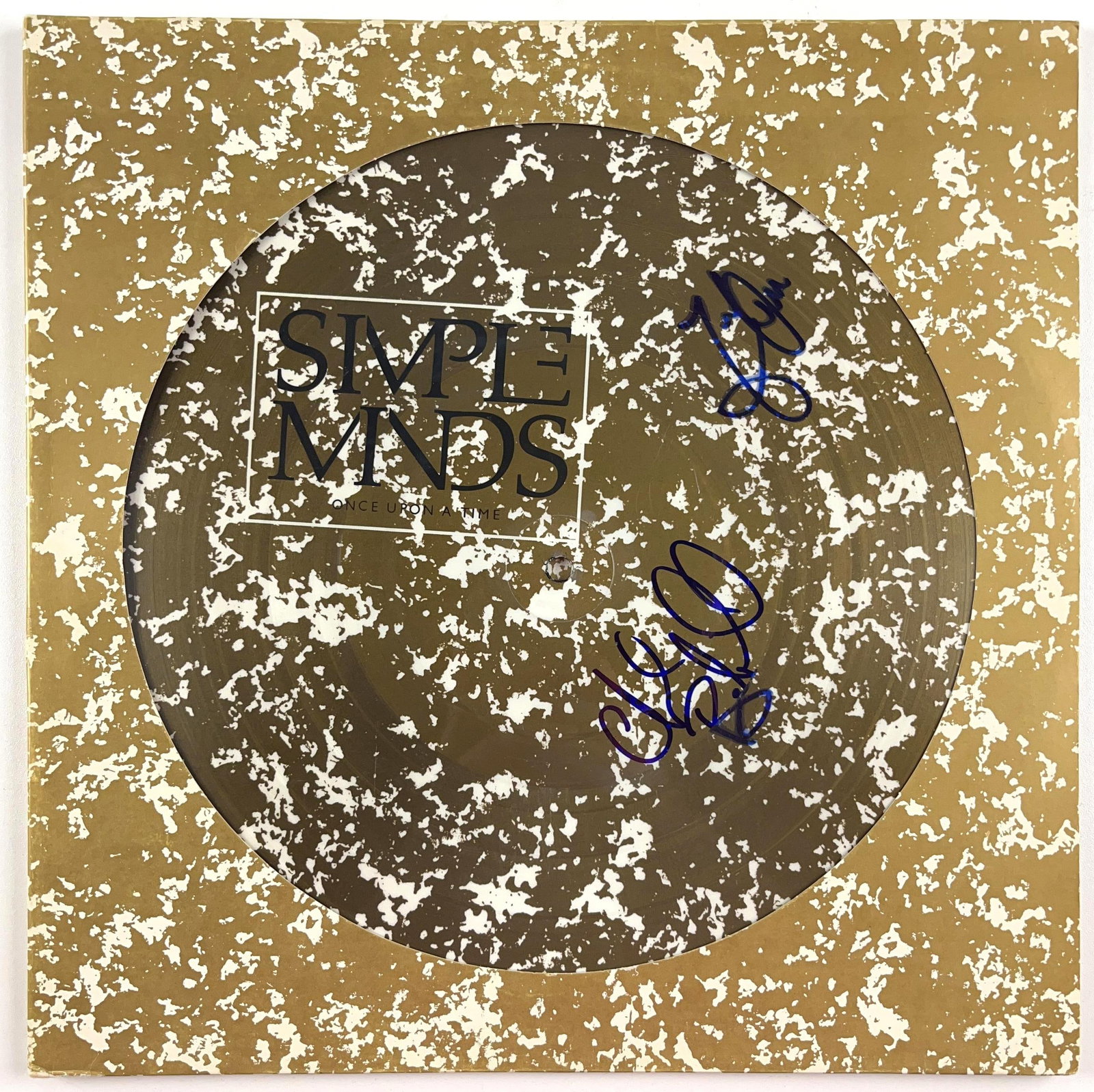 Simple Minds: Jim Kerr & Charlie Burchill Signed "Once Upon a Time" Picture Disc (2 Sigs) (BAS) - 3