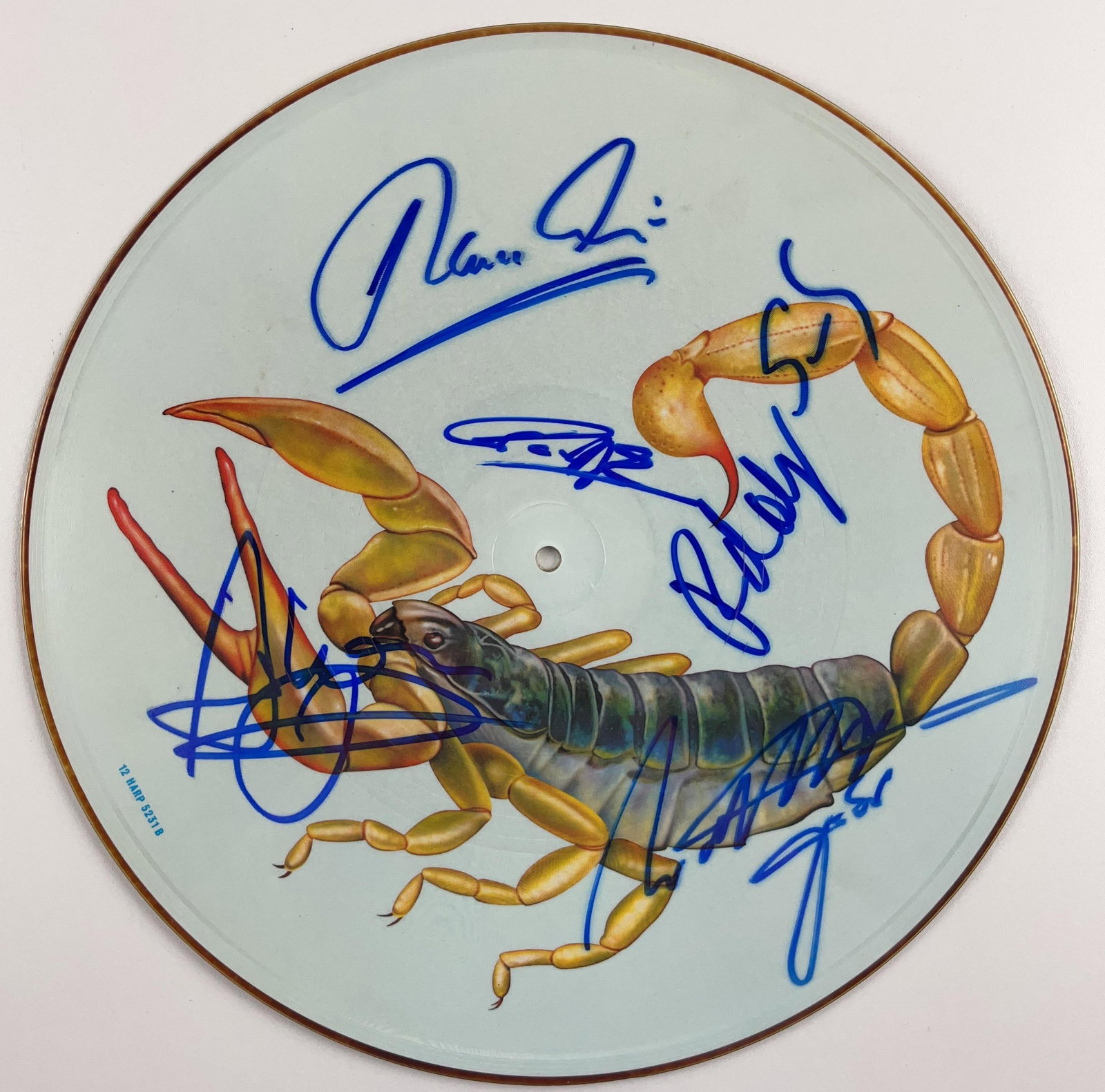 Scorpions Group Signed "Big City Nights" Album Picture Disc (5 Sigs (Beckett) - 2