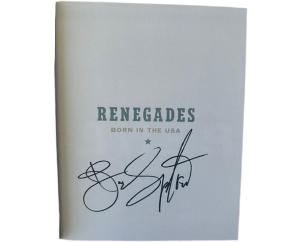 Bruce Springsteen Signed "Renegades Born in the USA" Book (Third Party Guaranteed) - 2