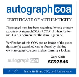 Cher Signed 10" x 8" Photo (ACOA Authentication) - 2