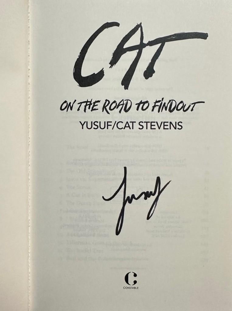 Cat Stevens Signed "Cat on the Road to Findout" Hardcover 1st Edition Book (Third Party Guaranteed) - 2
