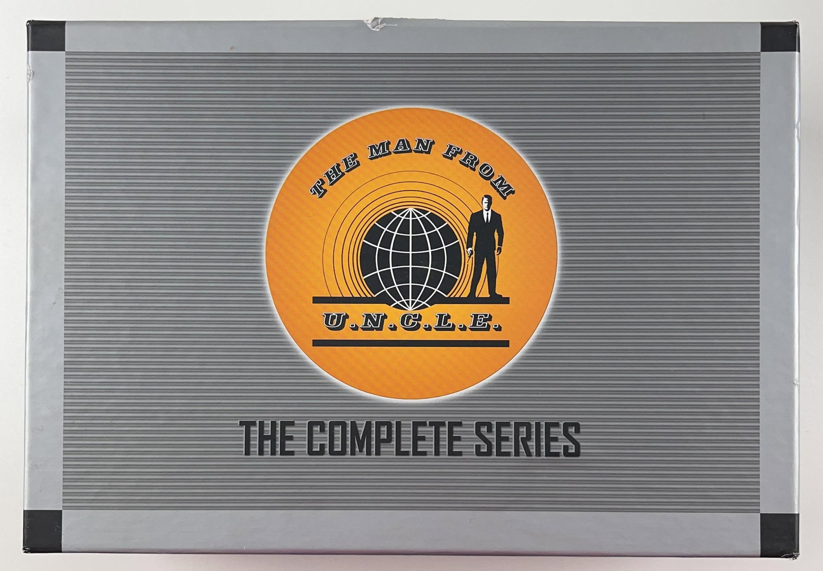 Man from U.N.C.L.E. Complete DVD Box Series: Man from U.N.C.L.E complete DVD box series, including four DVD cases for each season, each containing a various number of DVDs. Two "exclusive bonus material" CD's are also included. Set is contained