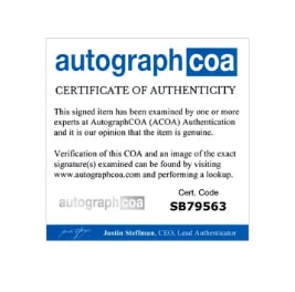 Jaws: Steven Spielberg Signed 14" x 11" Photo (ACOA Authentication) - 2