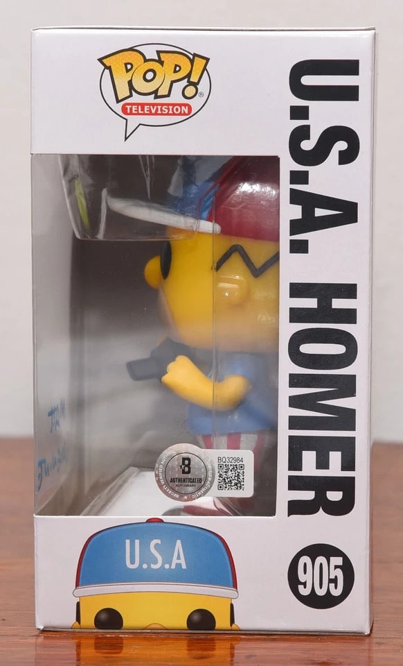 Matt Groening Signed "The Simpsons" Homer Simpson Funko Pop #905 (Beckett Authentication) - 3