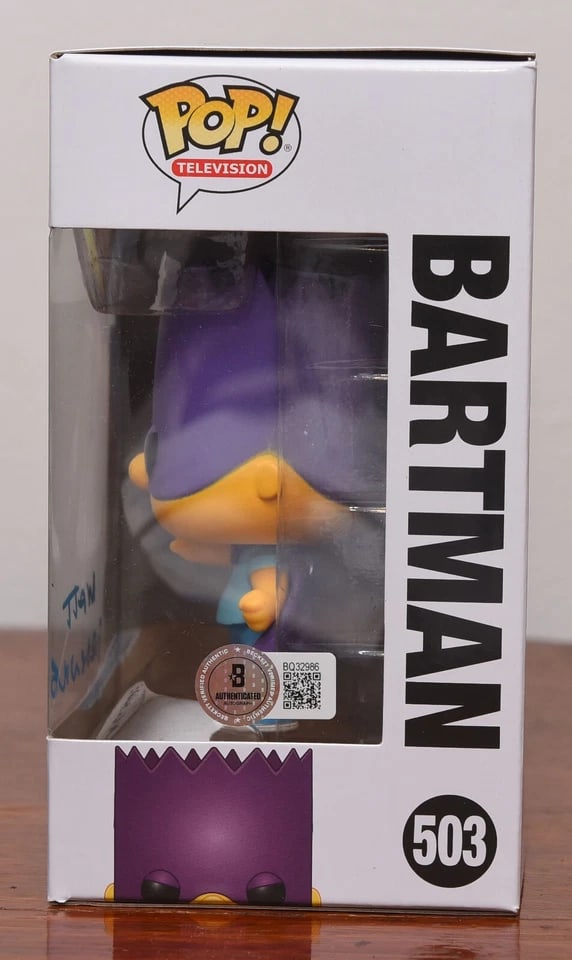 Matt Groening Signed "The Simpsons" Bart Simpson Funko Pop #503 (Beckett Authentication) - 3