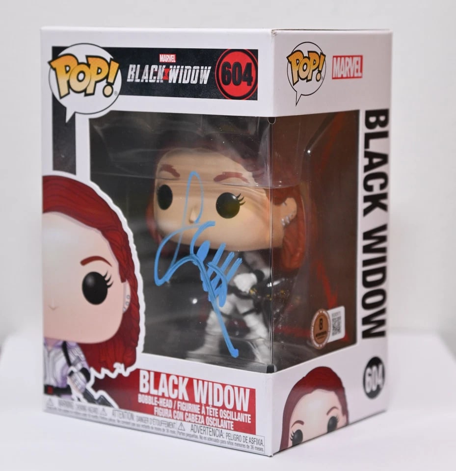 Marvel Avengers: Scarlett Johansson Signed "Black Widow" Funko Pop #604 (Beckett/BAS Authentication) - 2