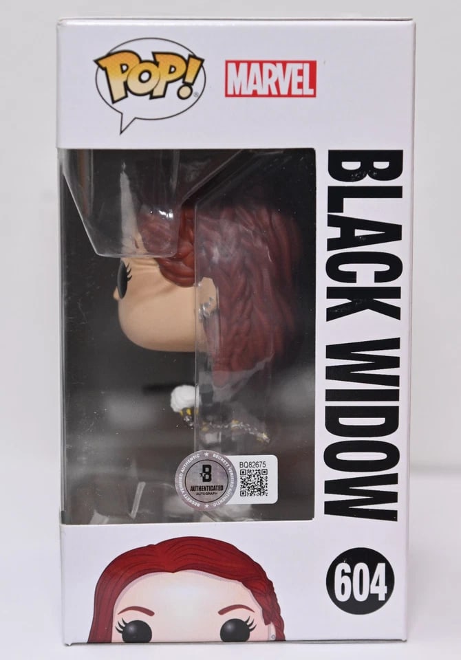 Marvel Avengers: Scarlett Johansson Signed "Black Widow" Funko Pop #604 (Beckett/BAS Authentication) - 3