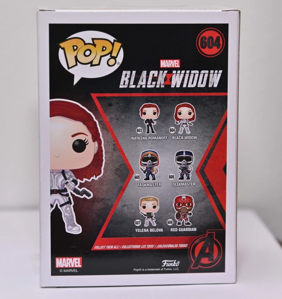 Marvel Avengers: Scarlett Johansson Signed "Black Widow" Funko Pop #604 (Beckett/BAS Authentication) - 4