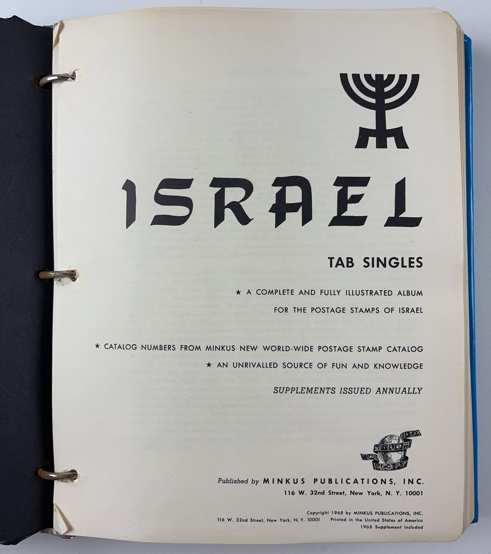 Israel (Judaica) & United Nations Lot of (2) Stamp Albums - 2