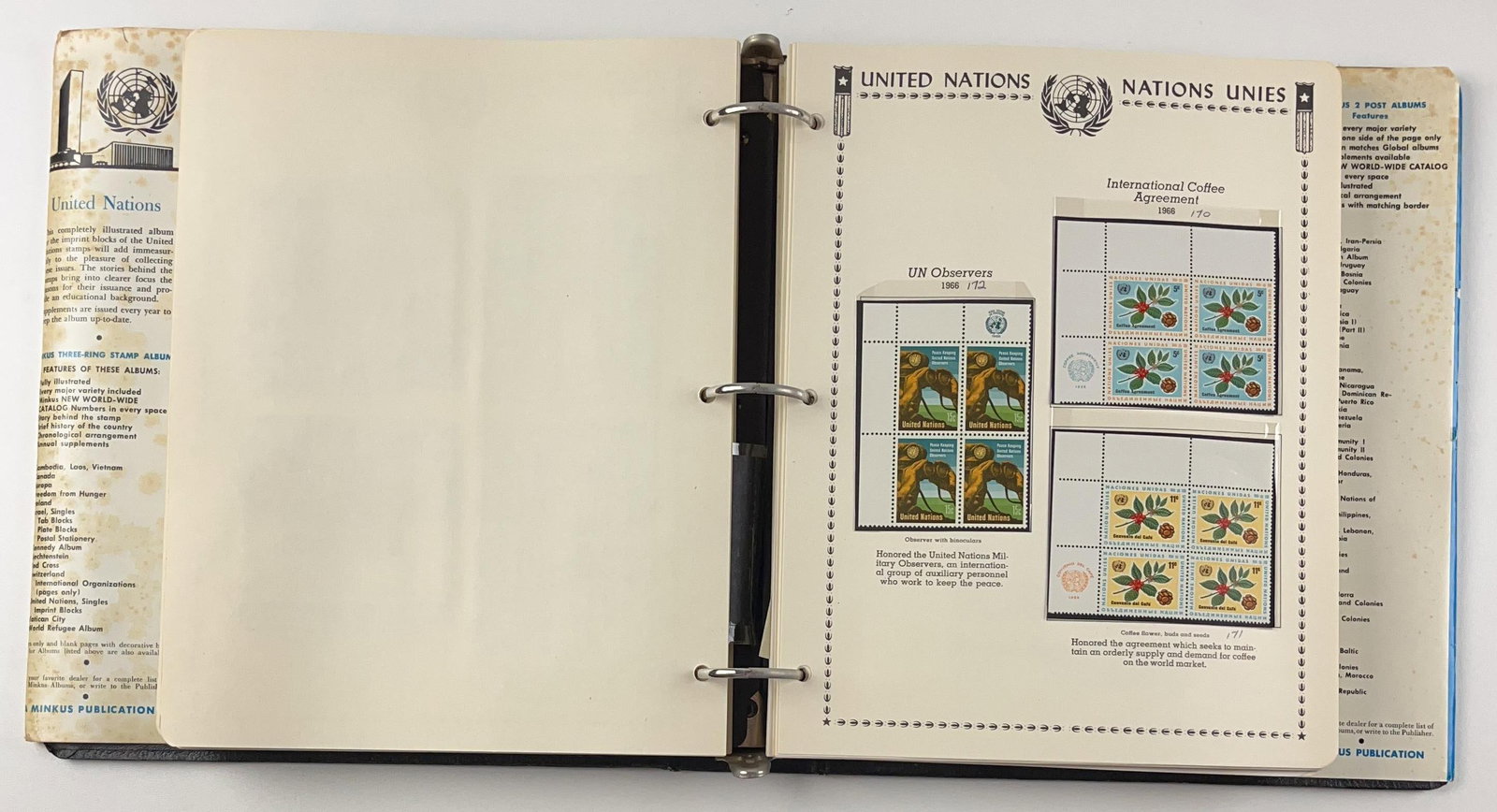 Israel (Judaica) & United Nations Lot of (2) Stamp Albums - 6