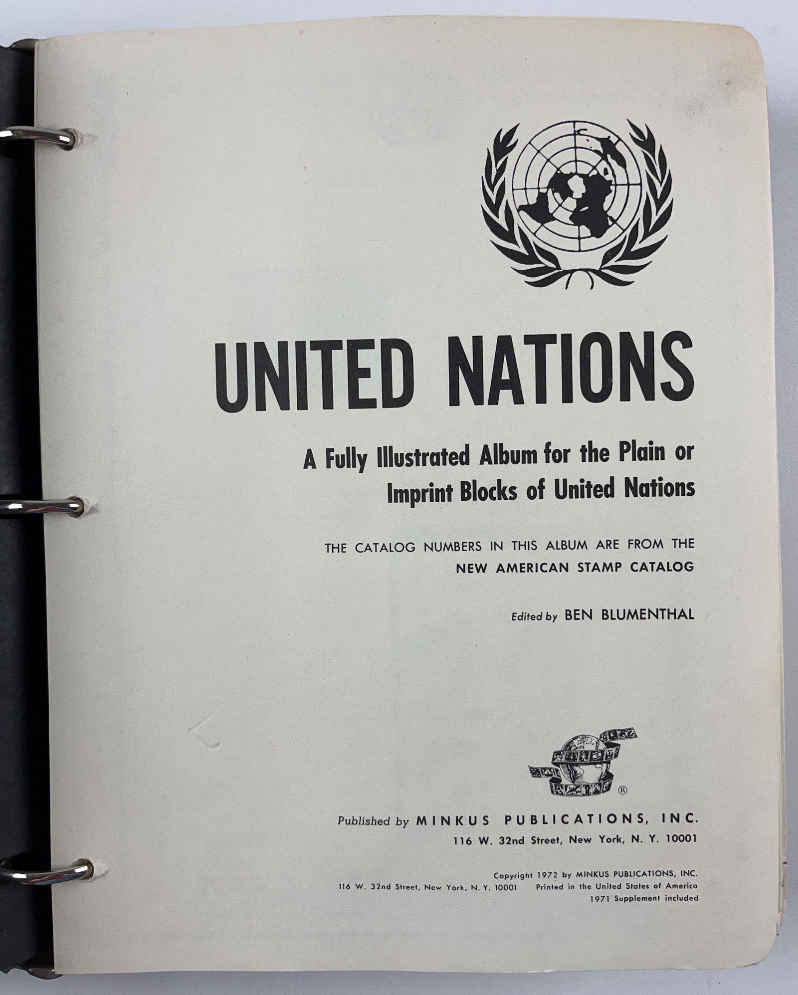 Israel (Judaica) & United Nations Lot of (2) Stamp Albums - 8