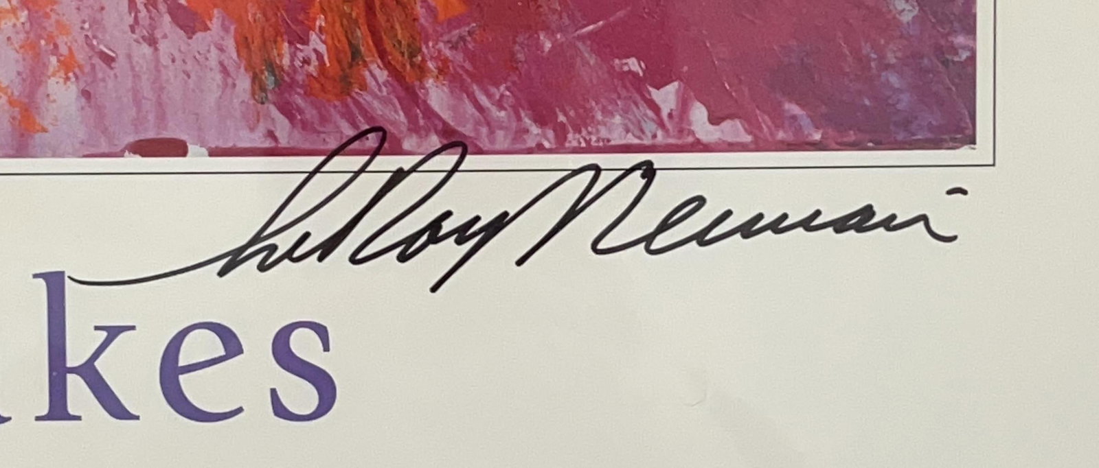 Leroy Neiman "Preakness Stakes" Signed Framed Print Display (Third Party Guaranteed) - 2