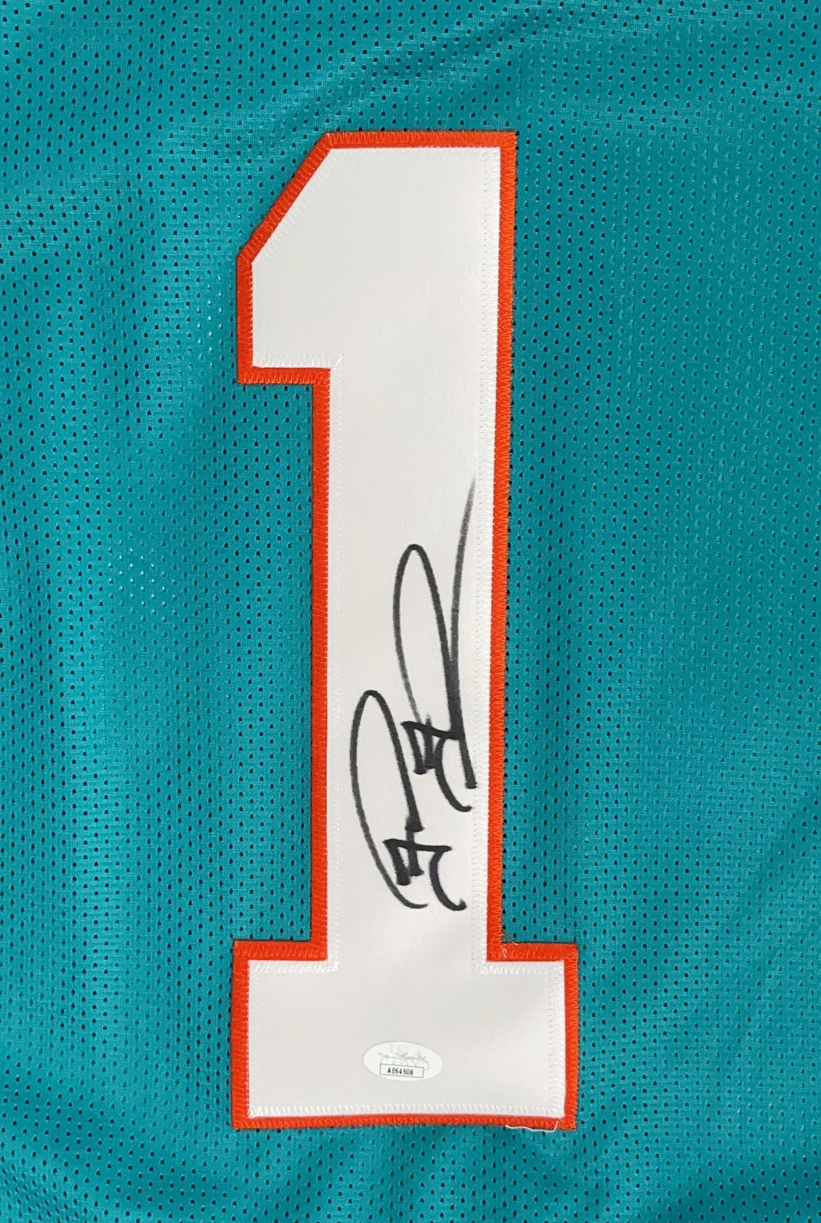 Tua Tagovailoa Signed Miami Dolphins #1 Jersey (JSA Authentication) - 2