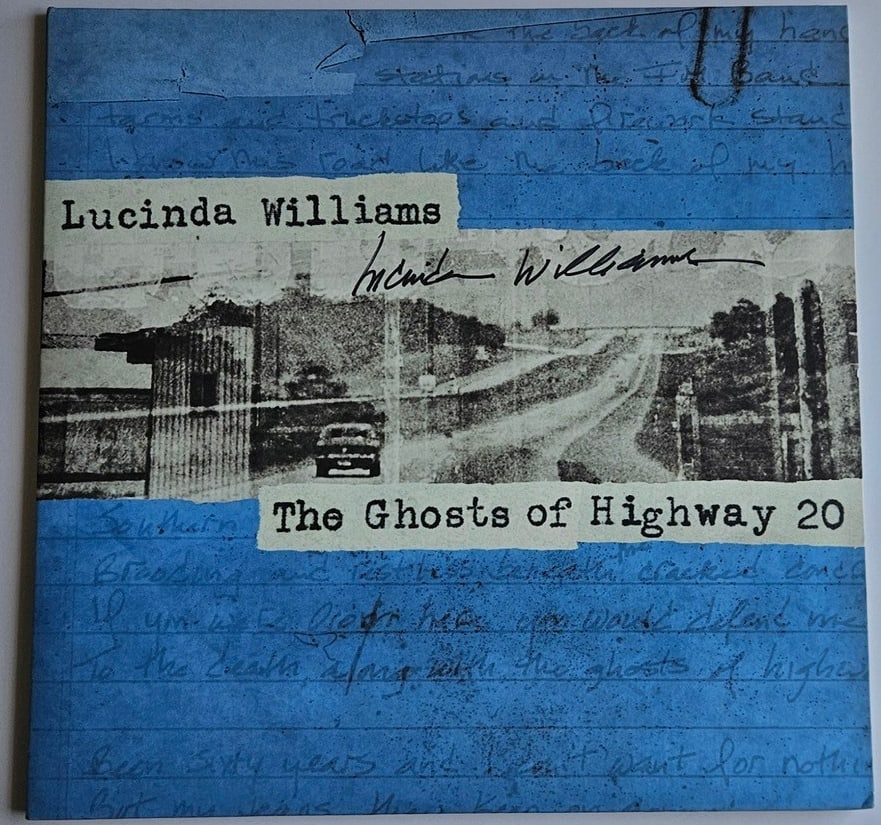 Lucinda Williams Signed "The Ghosts of Highway 20" Album (Third Party Guaranteed): "The Ghosts of Highway 20" album signed on the cover in black felt tip marker by musician Lucinda Williams. Measuring approximately 12" x 12" and in fine condition. Record is included. Provenance Eato
