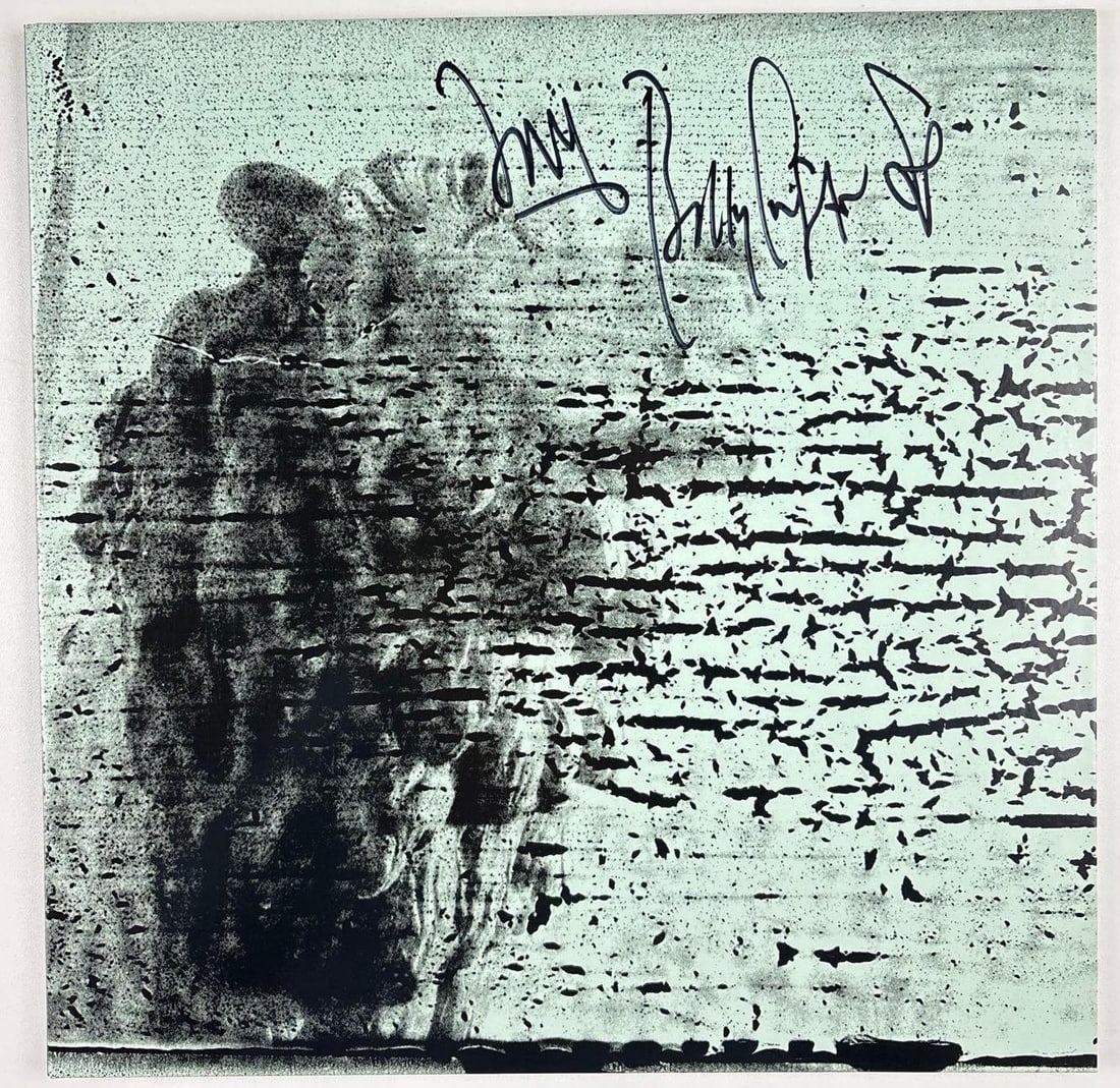 The Smashing Pumpkins: Billy Corgan Signed "Monuments to an Elegy" Album & Mini-Poster (Beckett): "Monuments to an Elegy" album signed on the cover in black felt tip marker by The Smashing Pumpkins front man Billy Corgan. Measuring approximately 12" x 12" and in fine condition. Record is included.