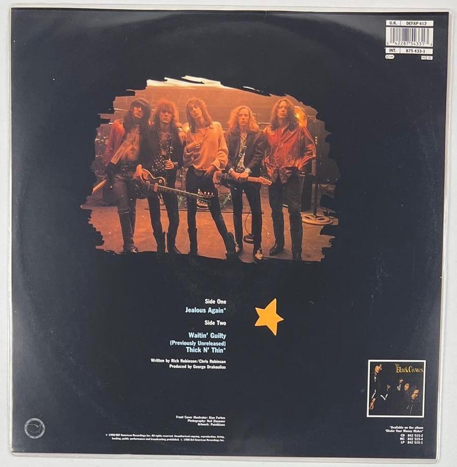 The Black Crowes Group Signed "Jealous Again" Picture Disc (5 Sigs) (Beckett) - 4