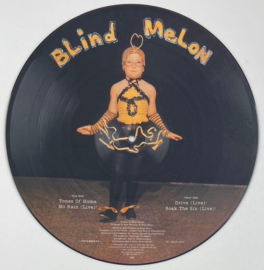 Blind Melon Group Signed Self-Titled Debut Picture Disc (5 Sigs) (Beckett/BAS) - 2
