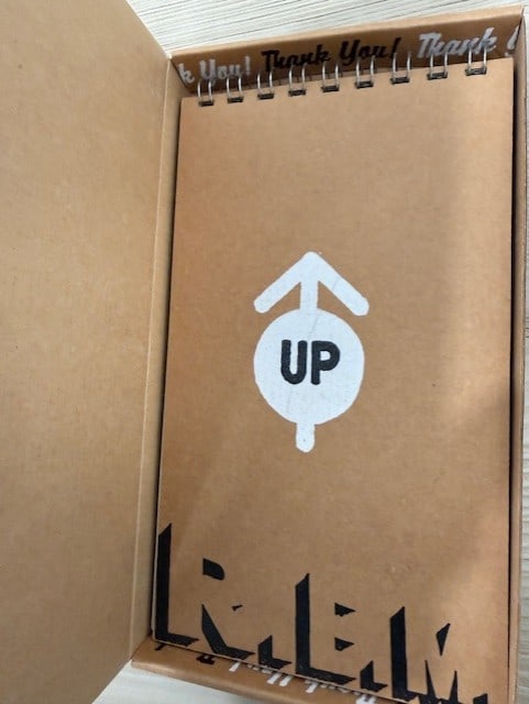R.E.M. Group Signed "Up" CD Notepad Box (3 Sigs) (Third Party Guaranteed) - 3