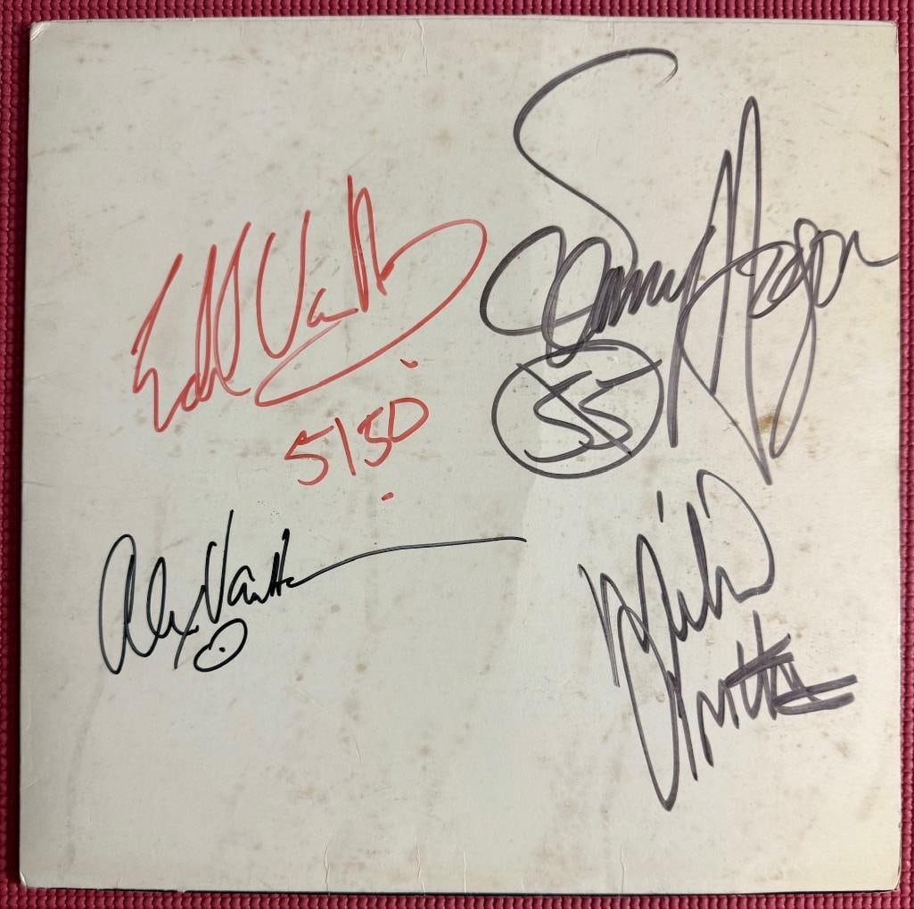 Van Halen Group Signed "Best of Both Worlds" Promo Radio EP Album Jacket (4 Sigs) (Epperson COA) (1 of 8)