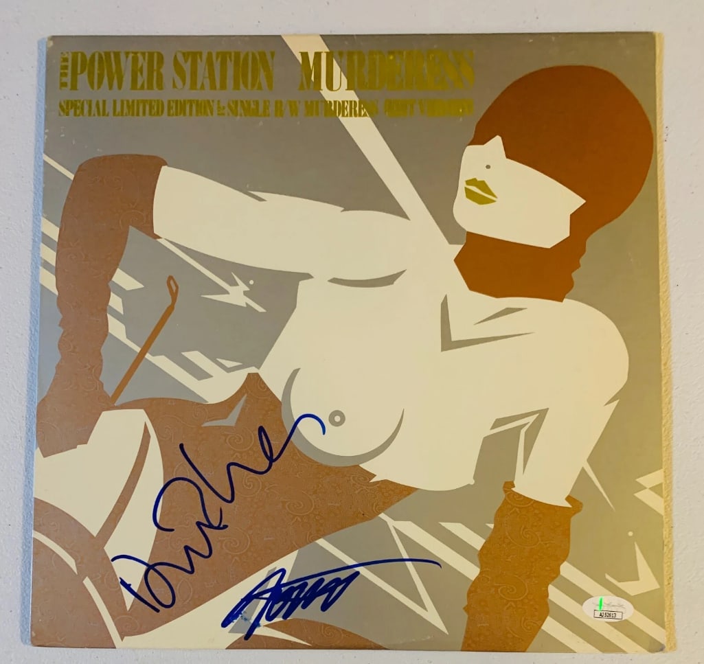 The Power Station: John & Andy Taylor Signed "Murderess" LP Album (2 Sigs) (JSA) (1 of 1)