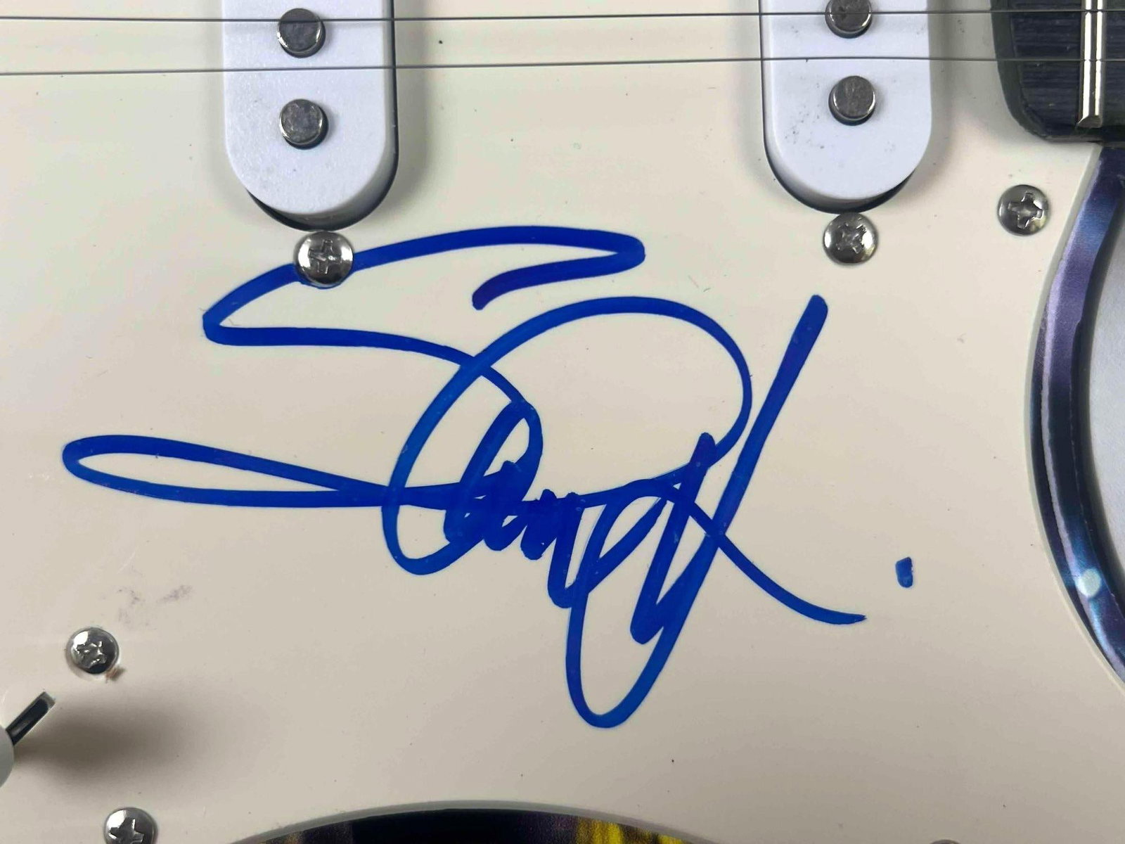 Iron Maiden: Bruce Dickinson & Steve Harris Signed Custom Designed Electric Guitar (JSA) - 3