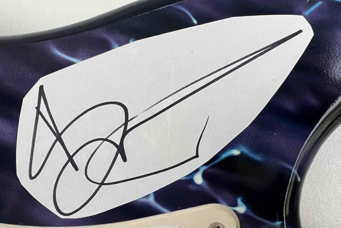 Iron Maiden: Bruce Dickinson & Steve Harris Signed Custom Designed Electric Guitar (JSA) - 4