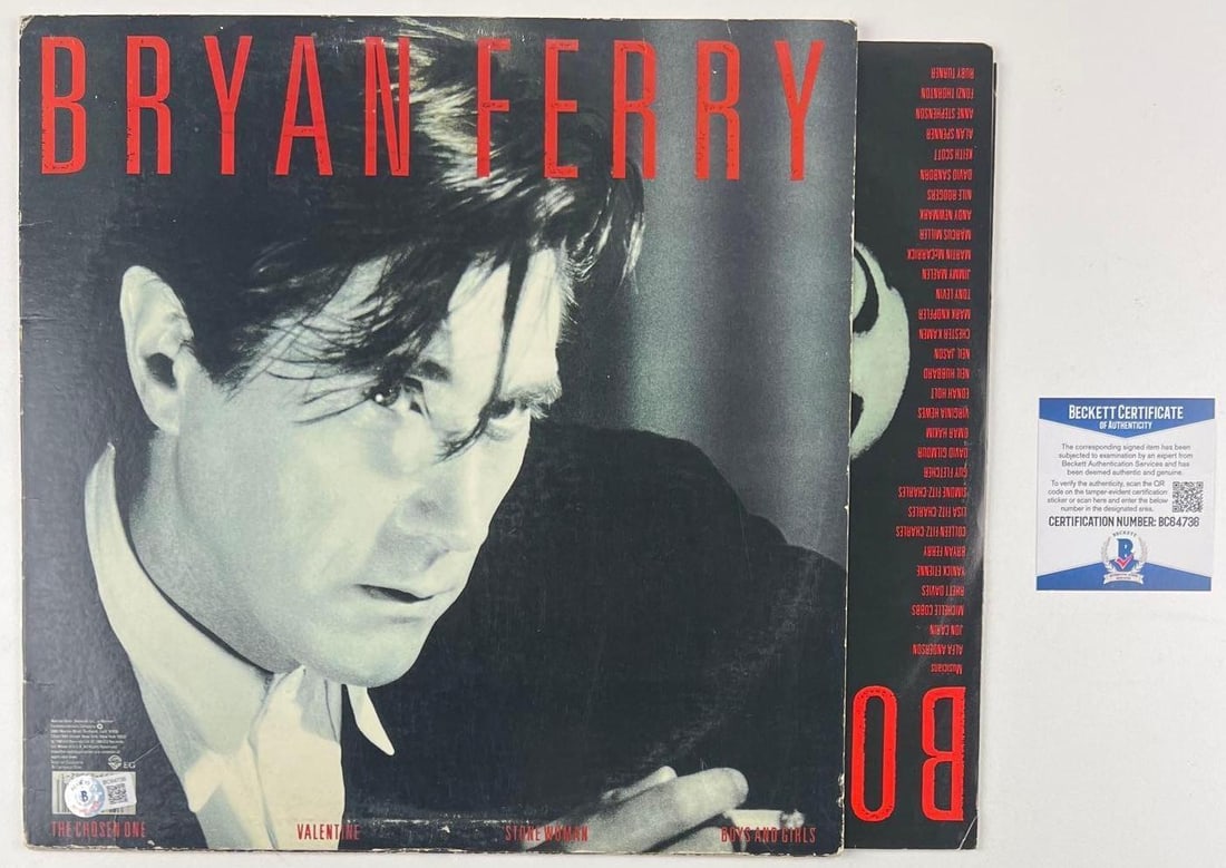 Roxy Music: Bryan Ferry Signed "Boys and Girls" Album (Beckett Authentication) - 2