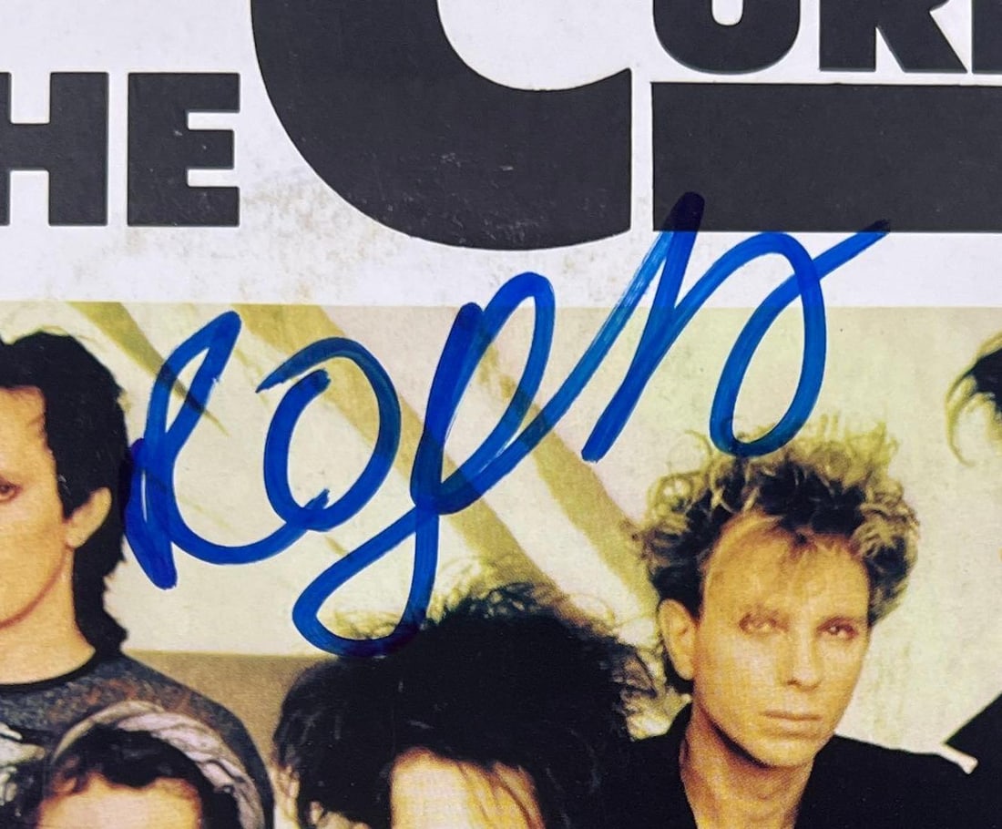 The Cure: Robert Smith Signed East Germany Release "The Cure" 45 (Beckett) - 2