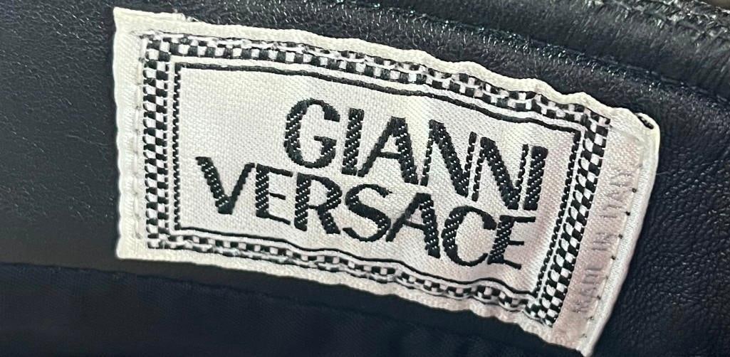 Elton John Personally-Owned & Worn Gianni Versace Leather Jacket & Pants Set - 5