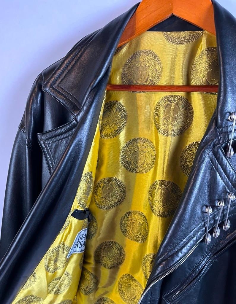 Elton John Personally-Owned & Worn Gianni Versace Leather Jacket & Pants Set - 8