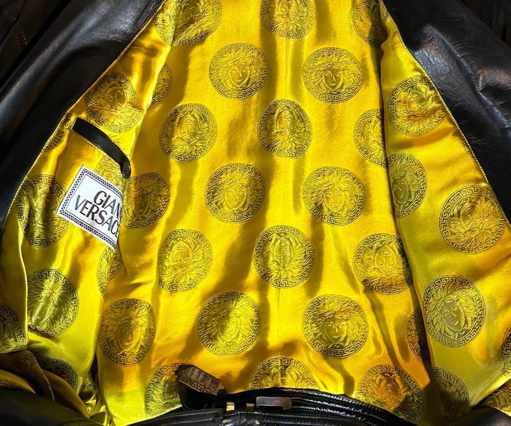 Elton John Personally-Owned & Worn Gianni Versace Leather Jacket & Pants Set - 9