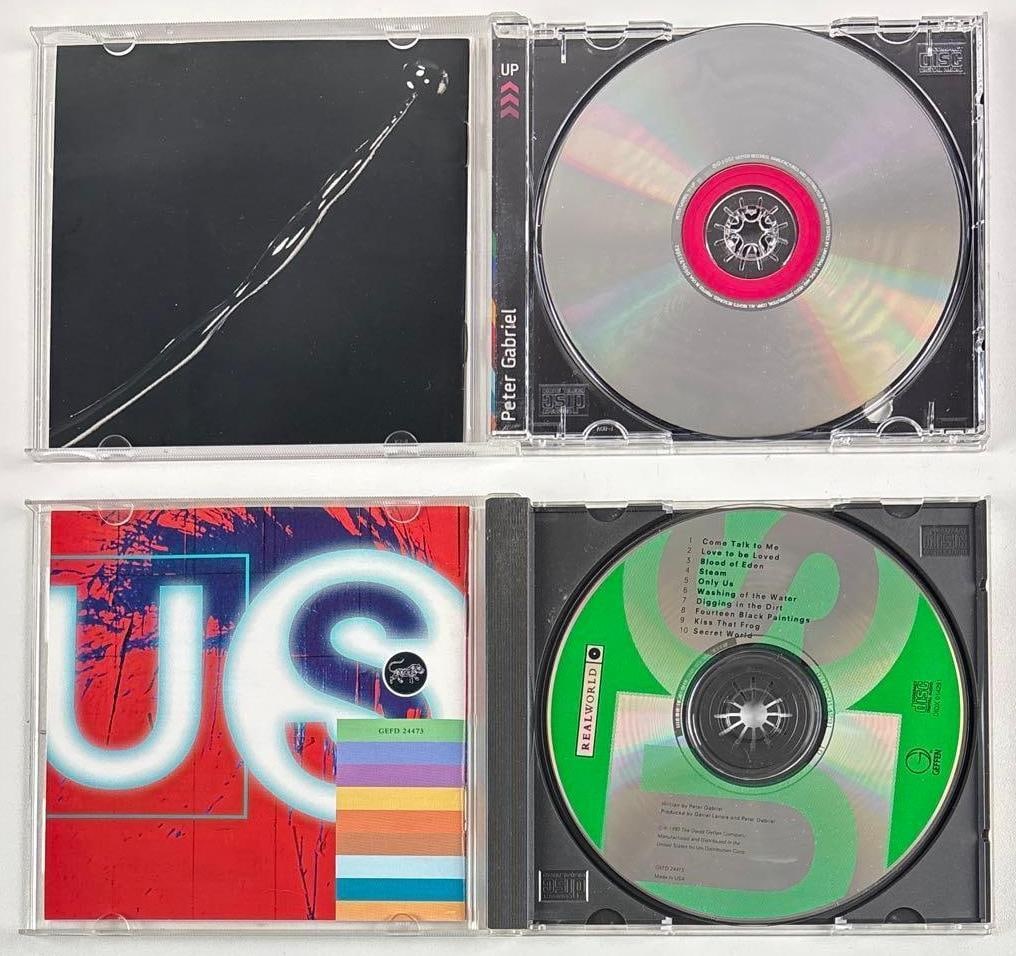 Peter Gabriel Signed (2) CD Lot: "Up" & "Us" CDs (Third Party Guaranteed) - 2