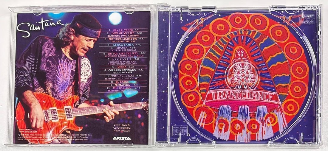 Santana: Carlos Santana Signed "Supernatural" CD (Third Party Guaranteed) - 2