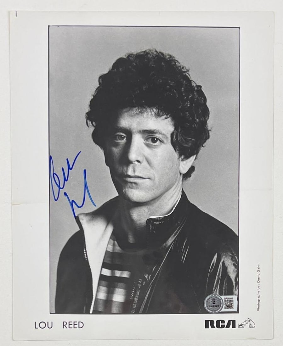The Velvet Underground: Lou Reed Signed 10" x 8" Press Photo (Beckett Authentication) (1 of 2)