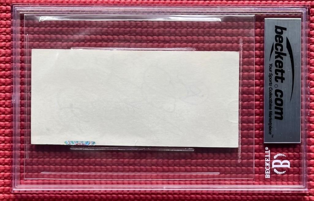 Yes Group Signed Cut (4 Sigs) (Beckett Encapsulated) - 2