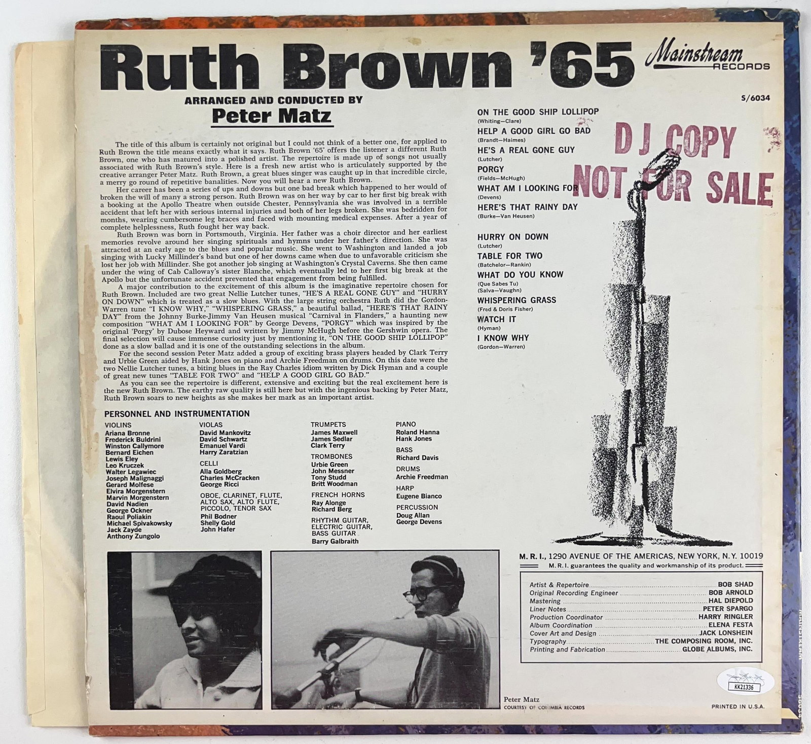 Ruth Brown Signed "Ruth Brown '65" Album (JSA Authentication) - 2